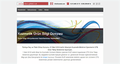 Desktop Screenshot of kozmetikbildirimi.com